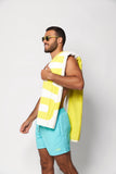 TOWEL-YELLOW&WHITE-FS